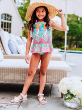 Smocked One Piece - Floral Patchwork